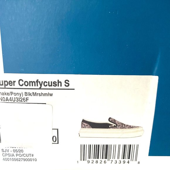 Vans Super Comfy Cush Womens Platform S Crème Black Faux Fur Slip On VN0A4U3I26F - Picture 9 of 9